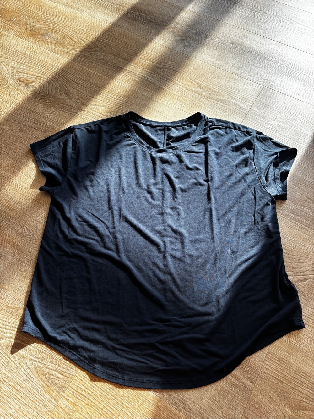 Athleta Navy Short Sleeve Crew Tee
